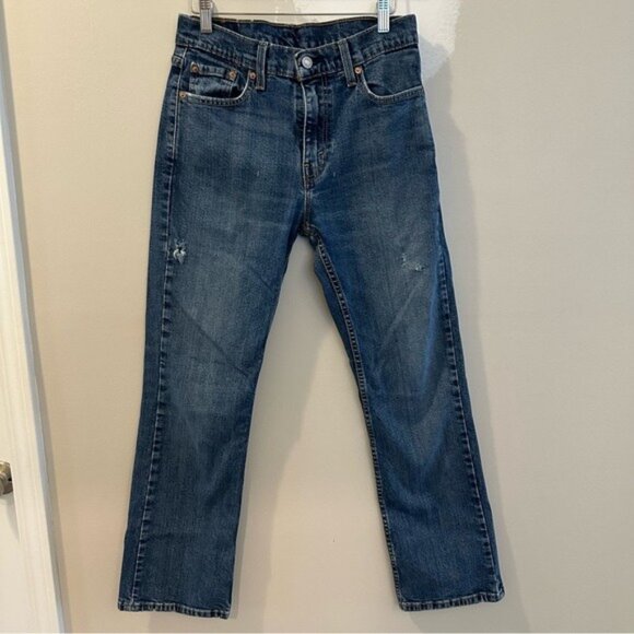 Vintage Levi’s 527 Distressed Medium Wash Straight-Leg Jeans Size 30x30 - Picture 2 of 10